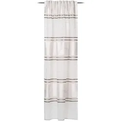 Gözze Fertiggardine Kelly 140 x 245 cm Mischgewebe Grau Stein