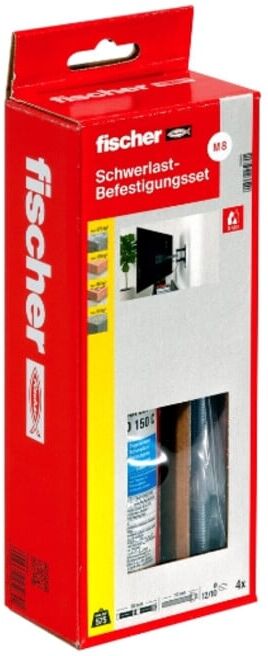 fischer set de fixation pour charges lourdes tige d'ancrage M8 (536669)