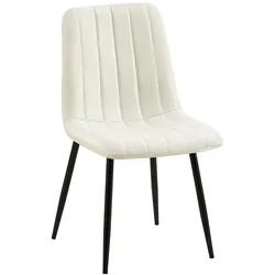 CLP Stuhl Dijon Stoff   Farbe: creme, Material: Stoff