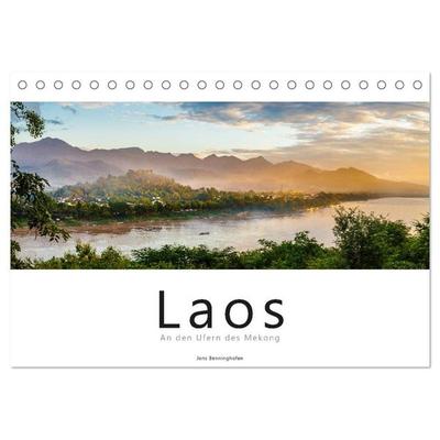 Laos - An den Ufern des Mekong (Tischkalender 2026 DIN A5 quer), CALVENDO Monatskalender