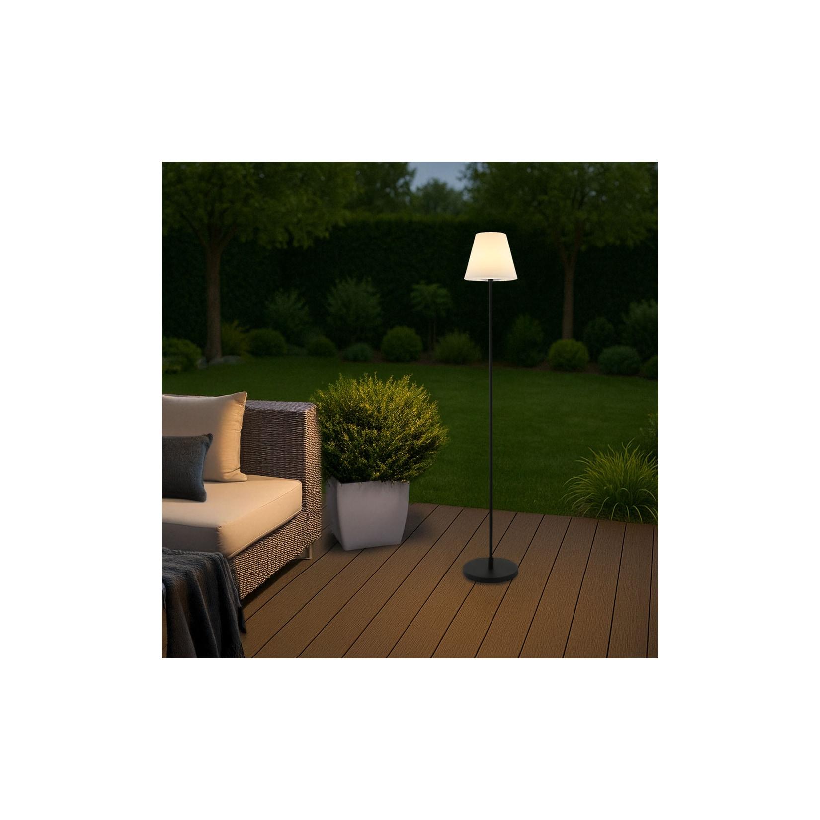 HOME DELUXE LED Solar Stehlampe CLARA - Weiß, RGB-Farben