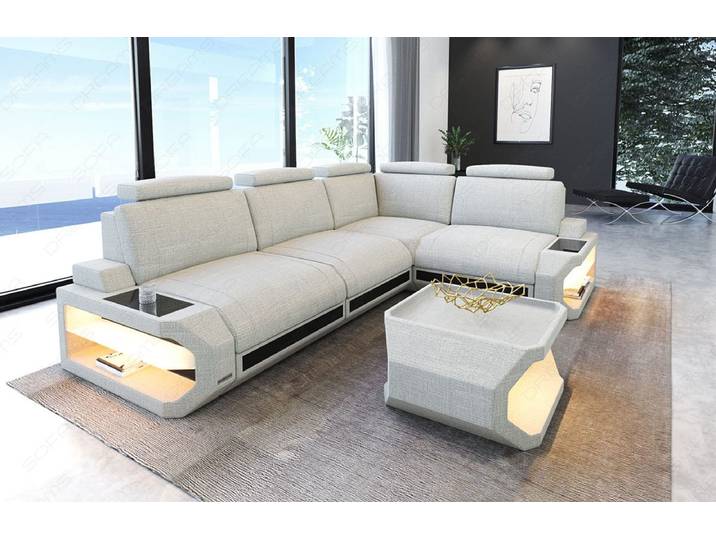 Stoff Ecksofa Siena L-Form