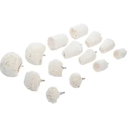 BGS Polierköpfe-Sortiment | Antrieb 6,3 mm (1/4"") | 14-tlg.