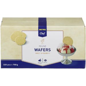 METRO-Chef Eiswaffeln Round Wafers, süß, 700 g, 320 Stück