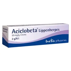 ACICLOBETA Lippenherpes Creme 2 g
