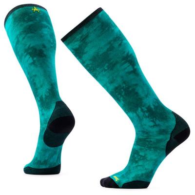 Smartwool - Ski Zero Cushion Shale Print OTC Socks - Skisocken 46-49 | EU 46-49 türkis