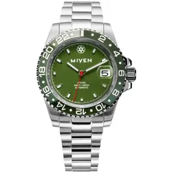 MIYEN MUNICH - ABYSS - Green - steel / 40 MM