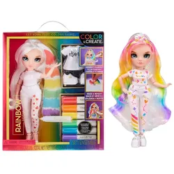 MGA Entertainment Ranbow High Color & Create DIY Puppe