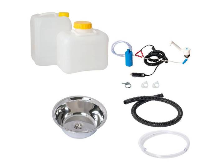 ad-ideen Waschbecken 12V Miniküche Campingküche Bausatz Womo Reisemobil T4 T5 T6