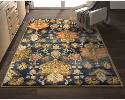Copper Grove Schwaz Hand-tufted Traditional Navy Wool Area Rug