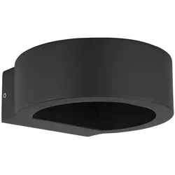 Wandleuchte Außenleuchte Gartenlampe LED Lampe Schwarz-matt UP & DOWN IP54