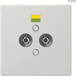 Jung Potential-Ausgl Steckdose 2 Steckerstifte LS 965-2 LG