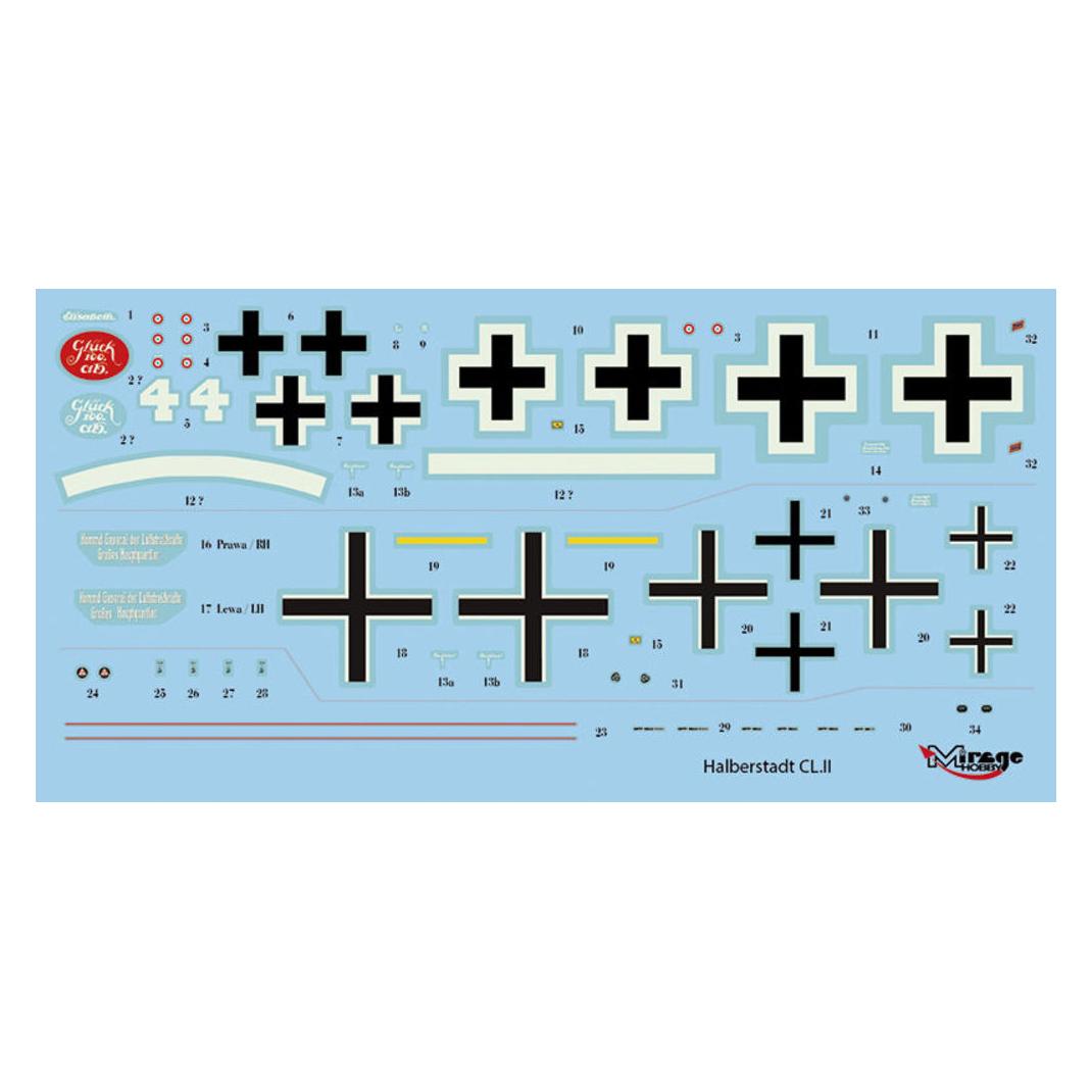 Mirage Hobby Halberstadt Cl.Ii,Late Versions Presentation & Special Machines (481405)