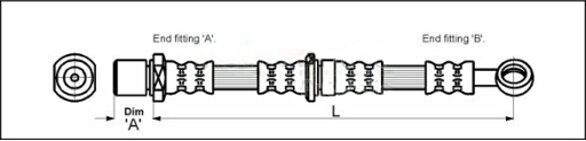 Metzger Autoteile Bremsschlauch 4110200 Für Subaru