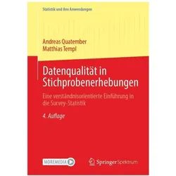 Datenqualität in Stichprobenerhebungen, Fachbücher von Andreas Quatember, Matthias Templ