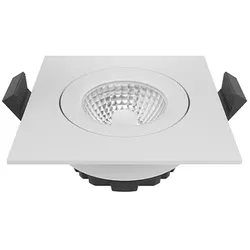 SIGOR LED Einbauleuchte DILED 68, 36° 6W 3000K, 380lm IP20, eckig, dimmbar, weiß SIG-5734201