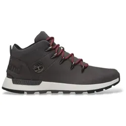 Timberland für Herren. TB0A6DQDEJV1 Graue Sprint Trekker-Sneaker aus Leder (41), Wohnung, Nobuck, Schnürsenkel, Draußen
