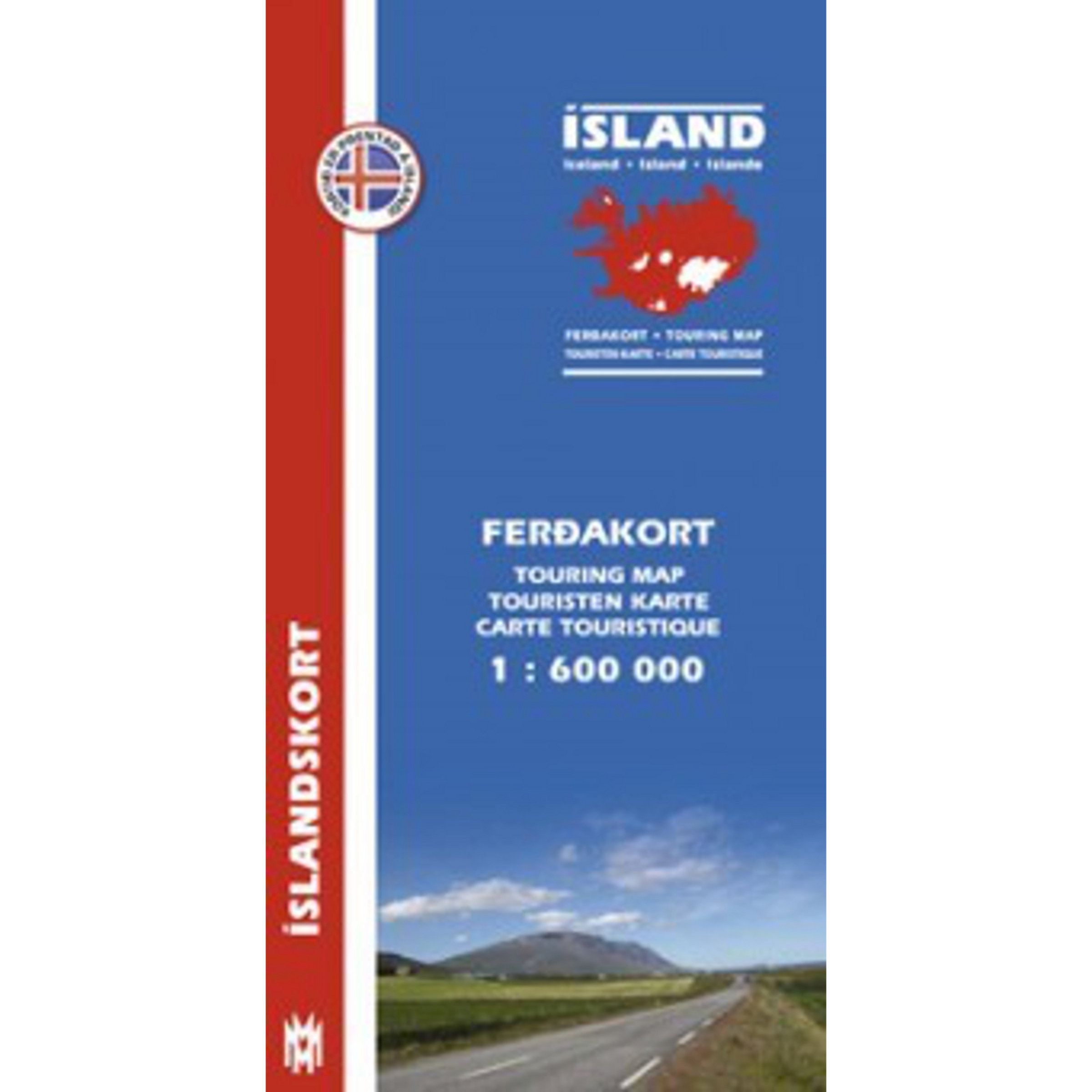 Mal og menning Island Touristen Karte Topografische Karten