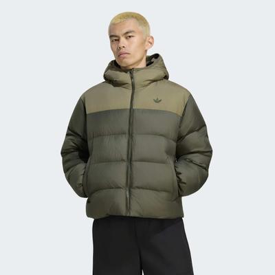 Outdoorjacke ADIDAS ORIGINALS "REGEN JKT", Herren, Gr. XL, grün (ngtcar), Obermaterial: 100% Polyester, Jacken Outdoorjacke, sportliche Outdoorjacke, mit Reißverschluss