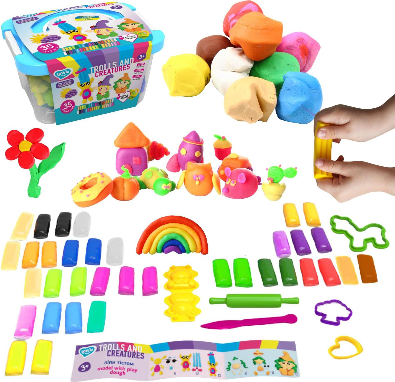 Lovin Plasticine modelleerklei voor het vormen van trollen en creaturen