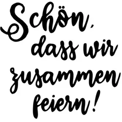 Bierdeckel aus Filzpappe/Karton, "Schön, dass...", Ø 107 mm, rund, 100 Stück - Mank
