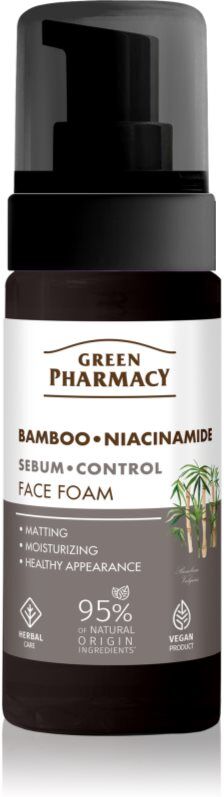 Green Pharmacy Bamboo & Niacinamide Face Foam mousse nettoyante visage 150 ml