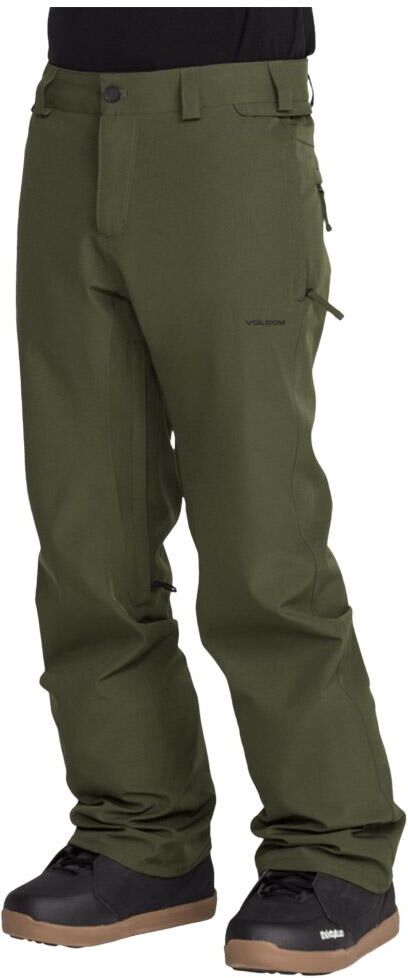 Volcom  - Freakin Snow Chino Dark Green - S - Pantalon Ski