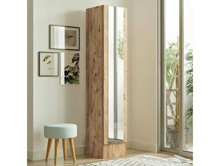 Dmora Flurregal Menkaure 35,5x35,5x180 cm Braun 3 Böden