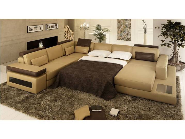 Xlmoebel Wohnlandschaft U-förmiges Sofa mit modernem Design und textilem Bezug, U-förmiges Sofa, Hergestellt in Europa