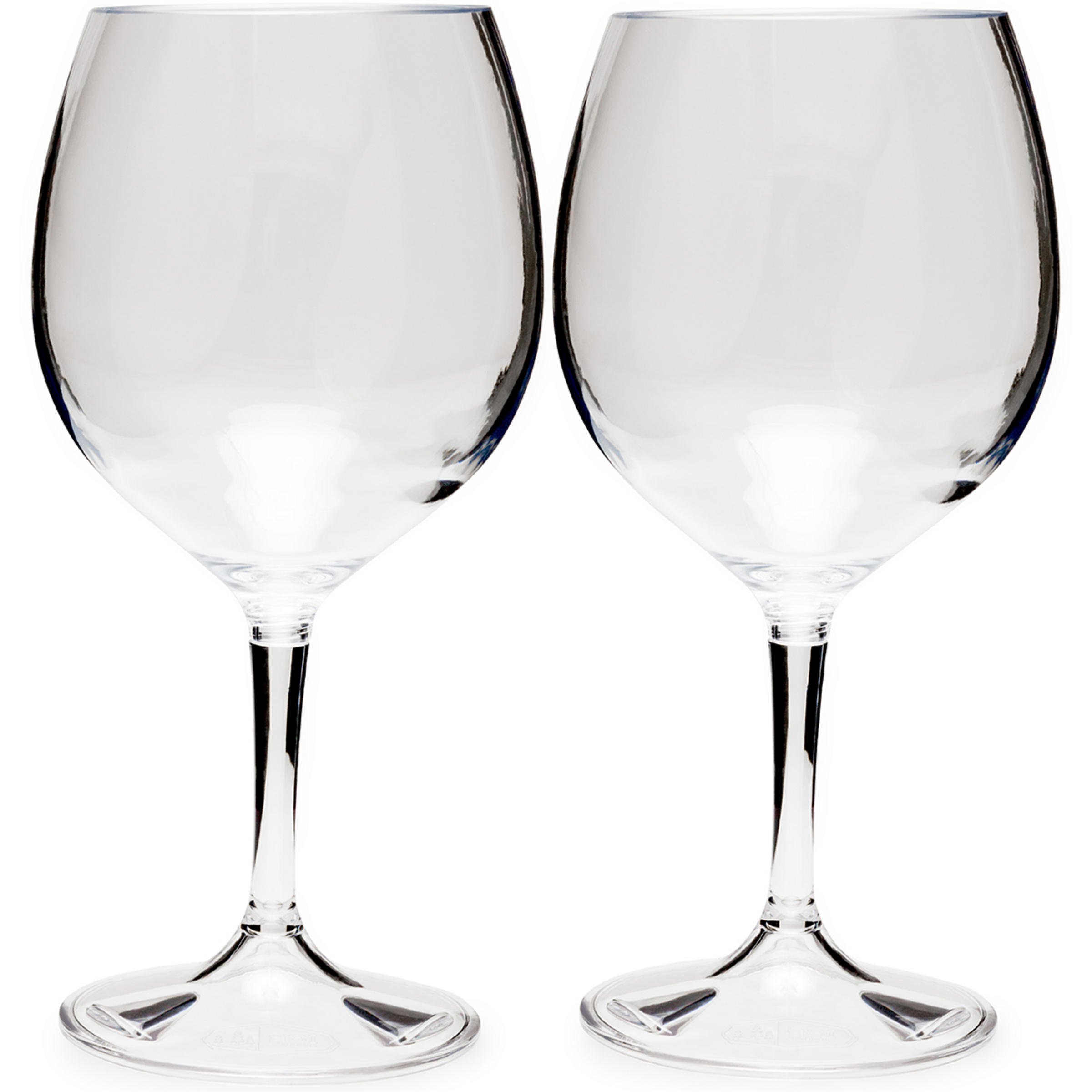 GSI Nesting Rotwein Glas Set Campinggeschirr weiss