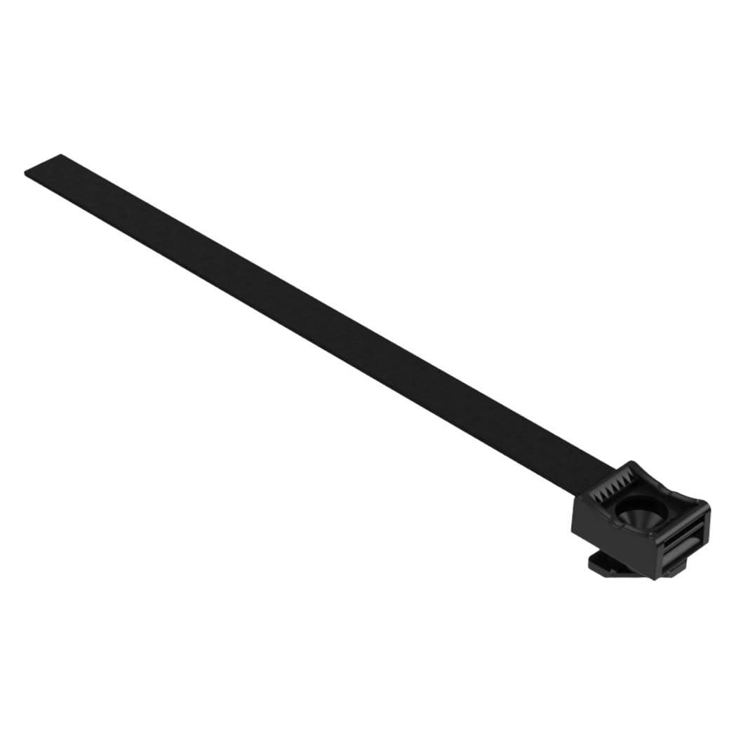 Hebotec HEBOFIX 45 Klettbandsockel AluprofileKlemmb. 4-20 mm Klettband 150 x 10 mm KBS-I (Klettkabelbinder, 150 mm, 10 Stk.) (3011-162-150C)