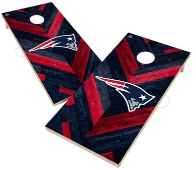 Skip's Garage New England Patriots NFL Cornhole Board Set