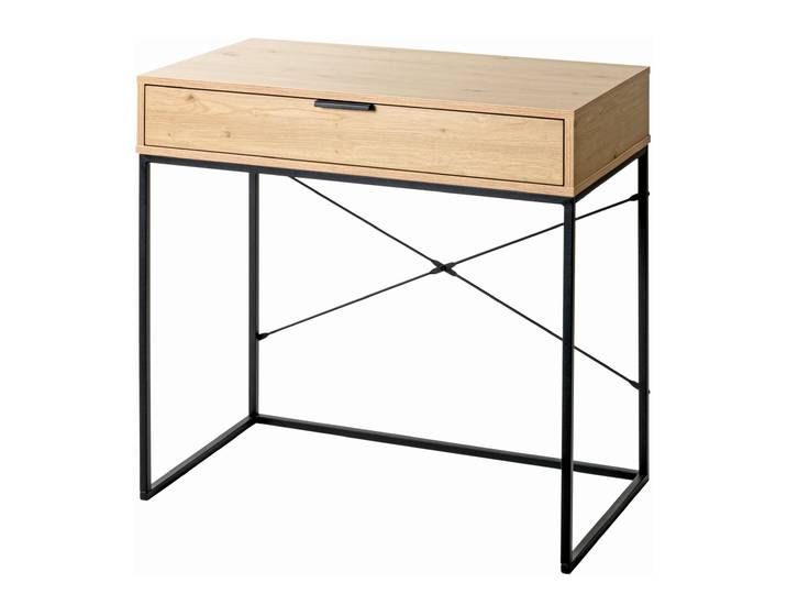 Konsolentisch Kordon 80 x 79 x 46cm Braun/Beige/Eiche Dekor/Schwarz