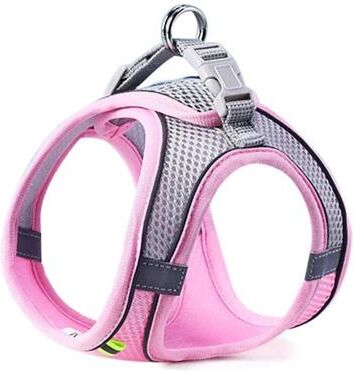Inspire Essentials PawSafe Reflective Dog Harness And Leash Set pink s