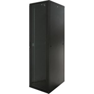 LogiLink Netzwerkschrank Canovate Network, D22S81B, 19 Zoll, Standgehäuse, 1500 kg, 800 x 1144 x 1000 mm, schwarz, 22 HE