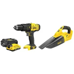 Stanley, Elektrowerkzeug Set, Satz V20 SFMCK219D1 (SFMCD711 + SFMCVH001B) 1x2 0Ah