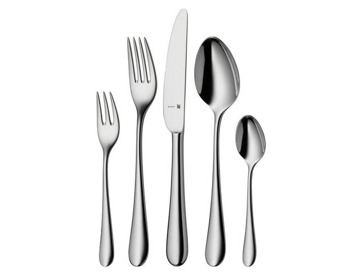 WMF Besteckset Merit, Edelstahlfarben, Metall, 66-teilig, rostfrei, Besteck, Besteck-Sets