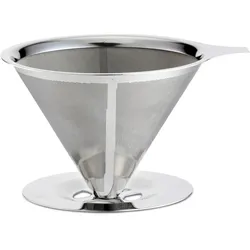 Weis Kaffeedauerfilter, zweilagig, Kaffeebereiter, Silber