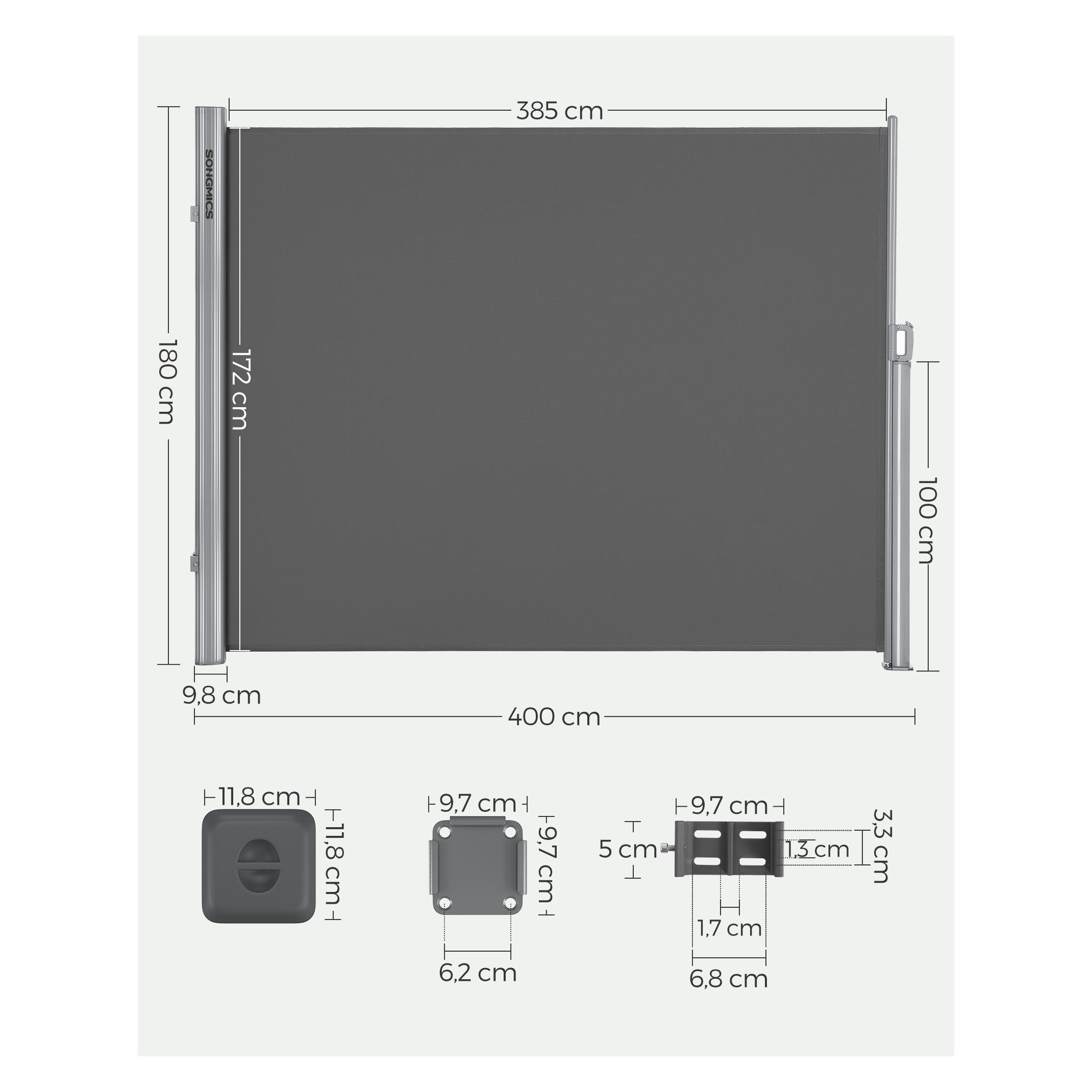 Songmics Seitenmarkise (4 m) (GSA184G)