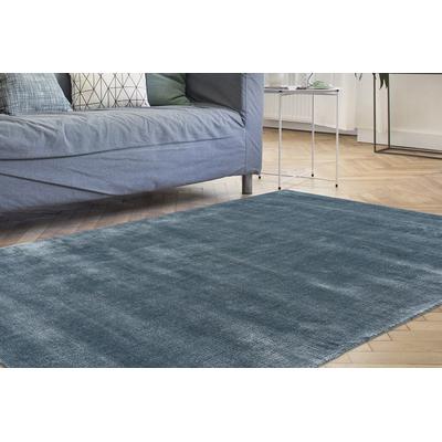 Teppich PADIRO "Village 125", blau, B:80cm H:12mm L:150cm, Bambus, Teppiche, Teppich