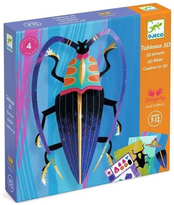 Tableaux 3D Paper bugs - Djeco