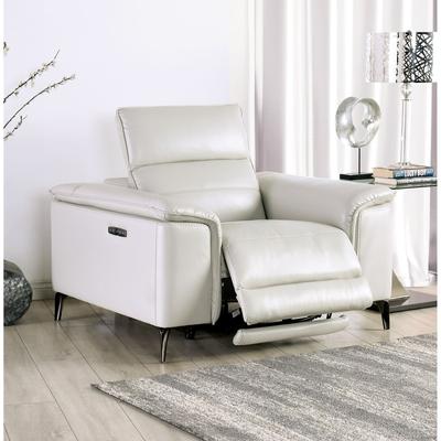 Esofastore Modern Taupe Finish Extendable Power Recliner Sofa Set