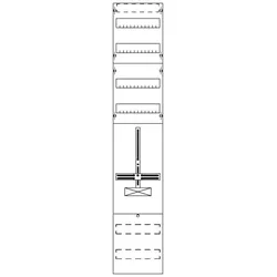 Striebel & John FD19EH Zählerfeld ohne Verdrahtung, mit Dreipunkt-Befestigung, 7RE 2CPX054041R9999