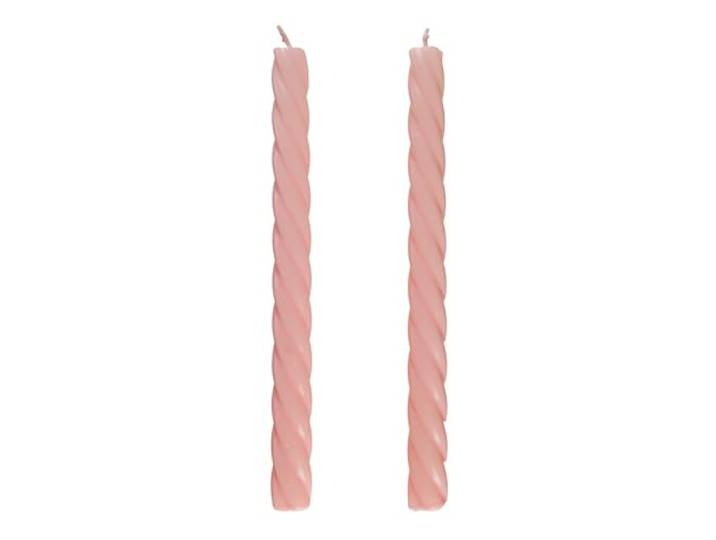 BUTLERS 2er Set Stabkerzen Paraffin - TWISTED - Brenndauer 6h