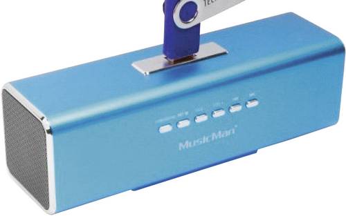 Technaxx MusicMan MA Lautsprecher Mini Lautsprecher AUX, FM Radio, USB, SD Blau