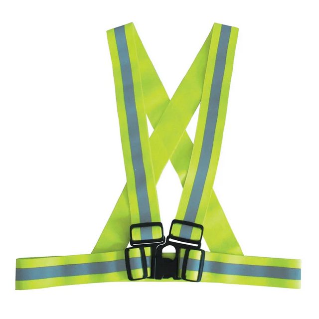 GLAMSPORT Bretelle di Sicurezza Elastiche High-Visibility Giallo