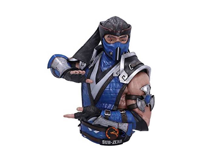 Nemesis Now Offiziell lizenzierte Mortal Kombat Sub-Zero Büste, Blau, 29 cm, Kunstharz