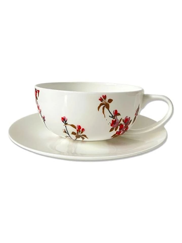 ppd Jumbotasse "Fiori Rossi" in Weiß/ Bunt - 350 ml - onesize