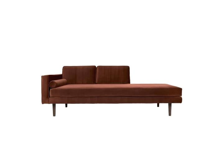 Broste Copenhagen Chaise longue Wind caramel cafe (rouge)