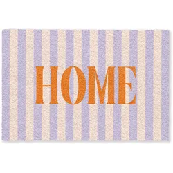 FUSSMATTE Lila – Orange – Streifen – Startseite 60x40 cm